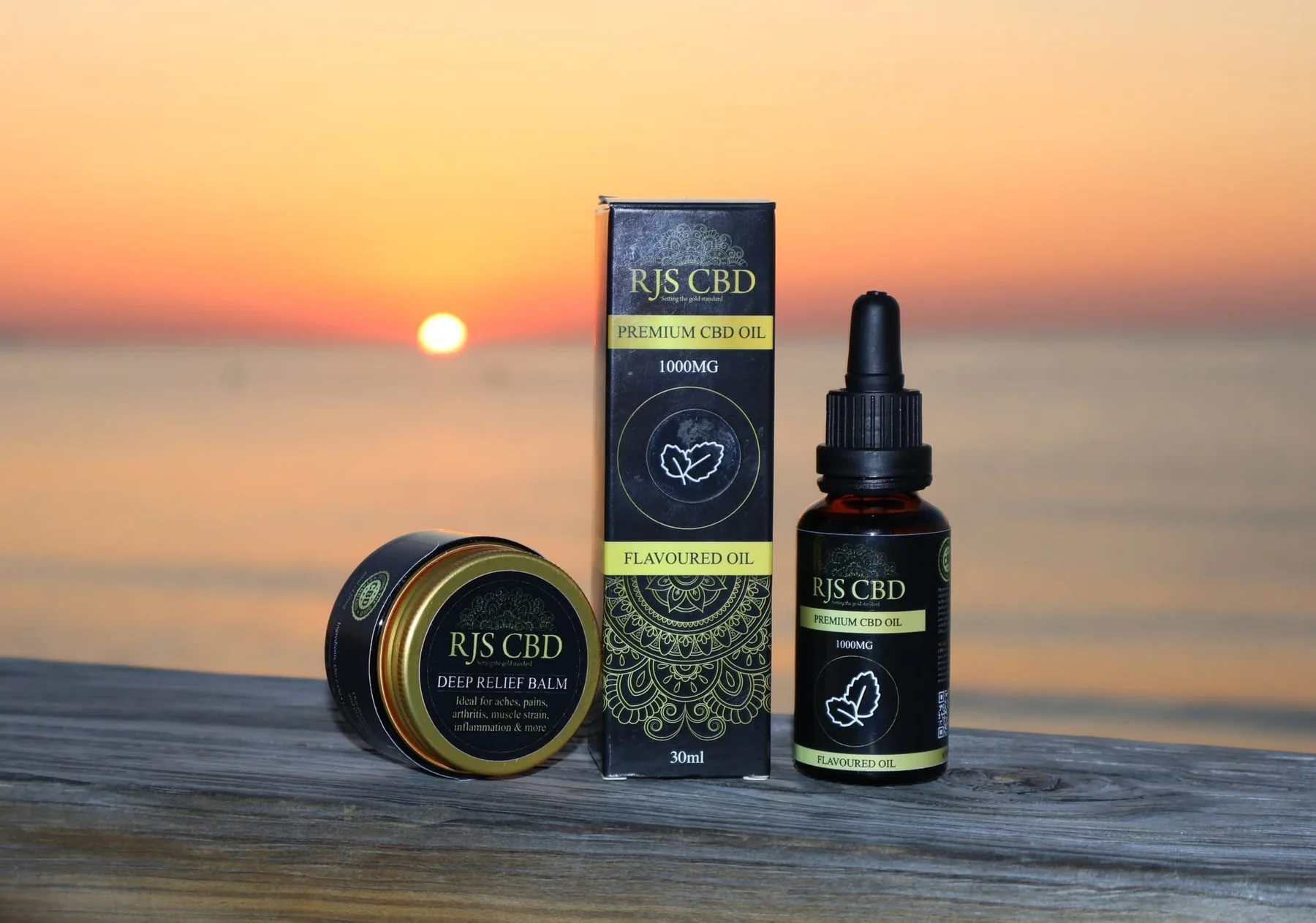 RJS CBD Bundle at sunset